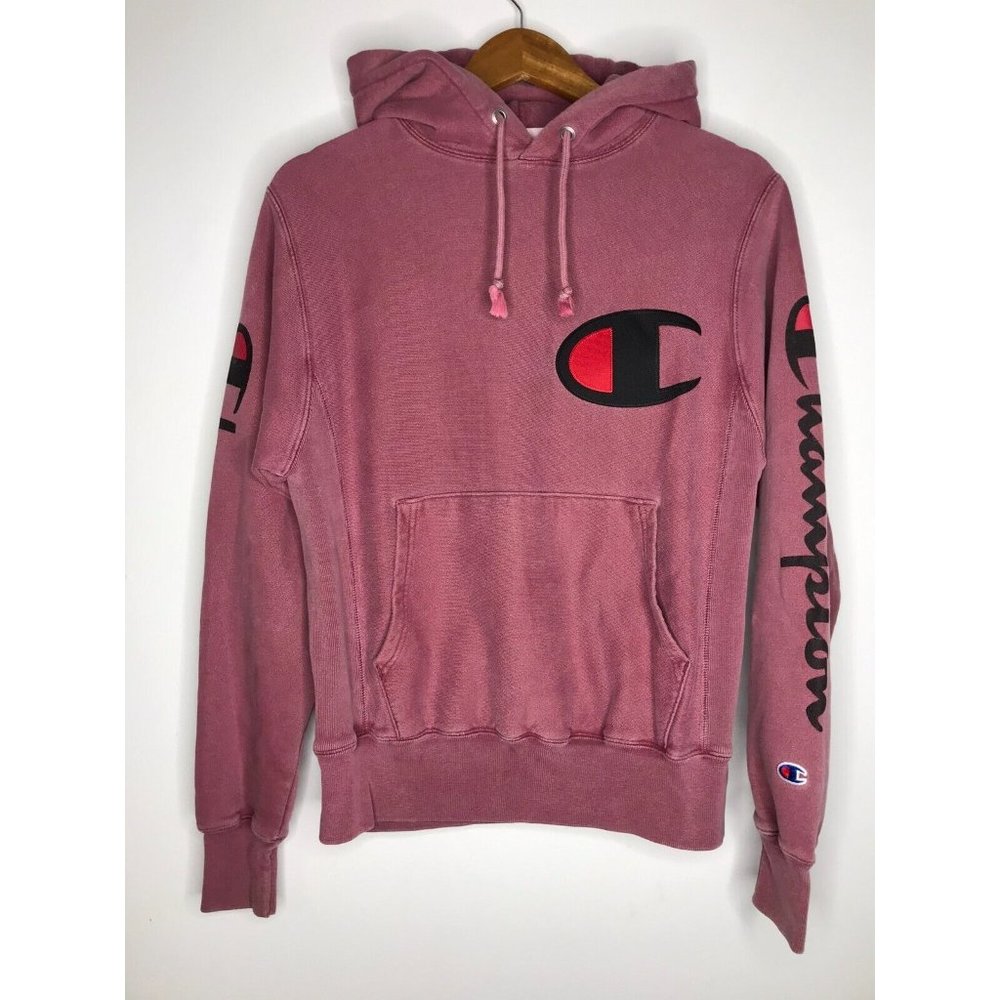 Champion Reverse Weave Faded Maroon Sweatshirt Sweater Hoodie Men's Small